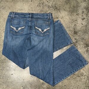 Vintage candies embroidered flare jeans size 11 y2k